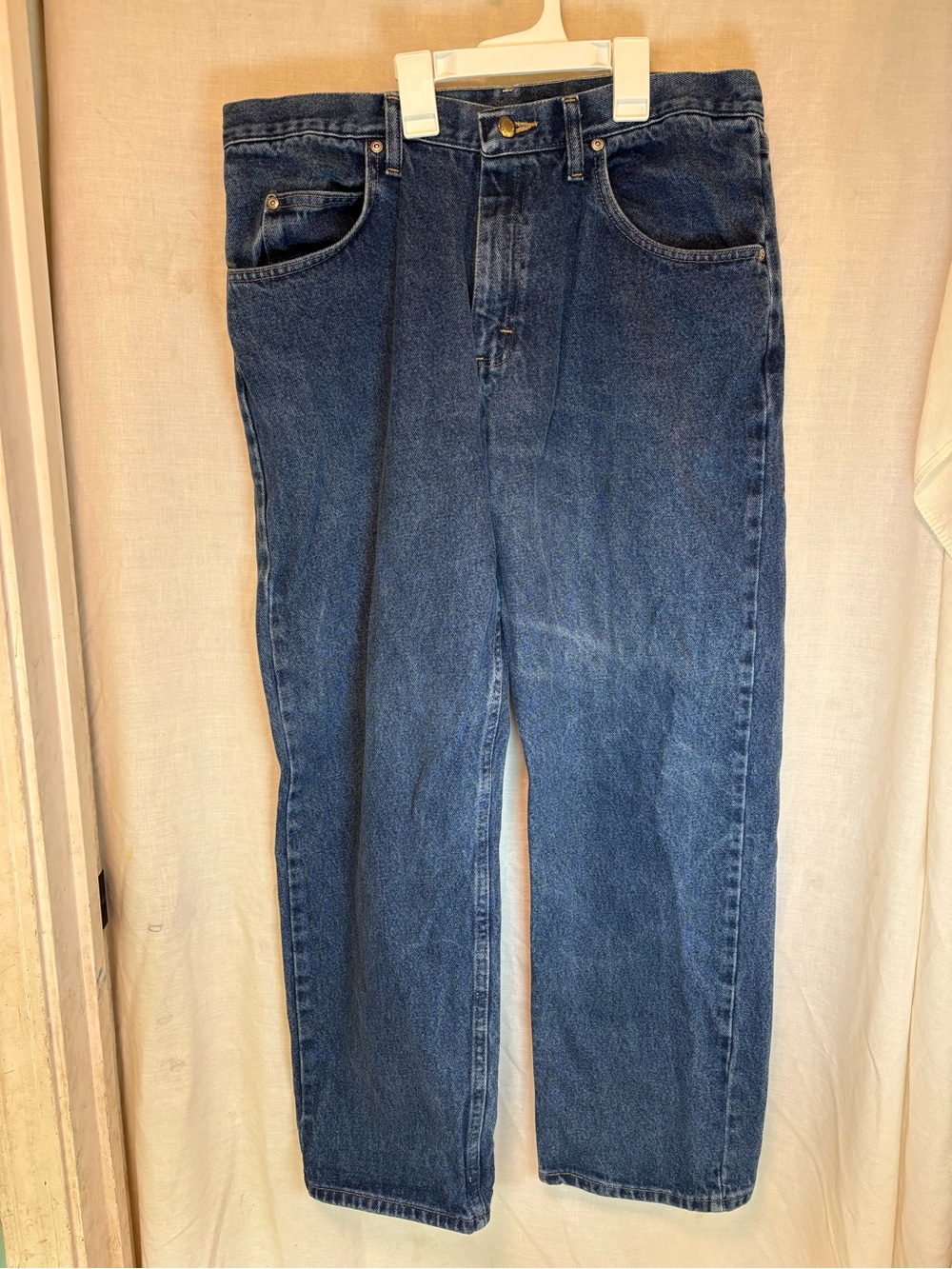 Wrangler Relaxed Fit Blue Jeans Men’s 34x30